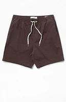 PacSun Brown Reed Twill Volley Shorts