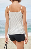 John Galt White & Black Polka Dot Archie Tank Top