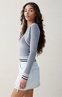 Beverly and Beck Striped Knit Bolero
