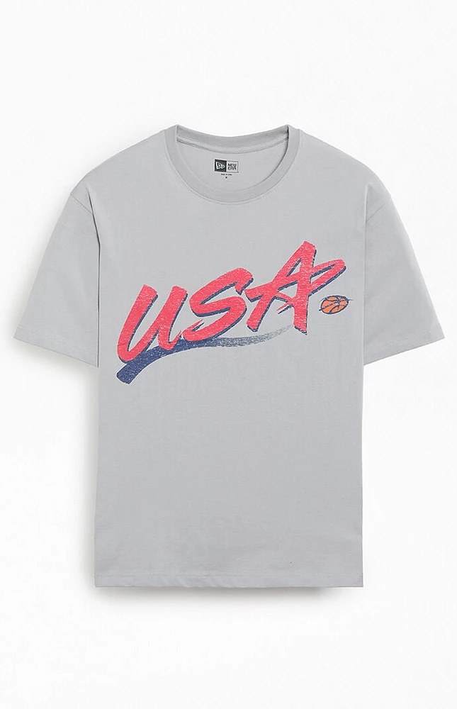 New Era USA Basketball Script T-Shirt