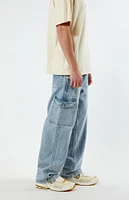 PacSun Light Indigo Baggy Cargo Jeans