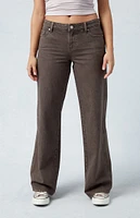 PacSun Eco Brown Low Rise Baggy Jeans