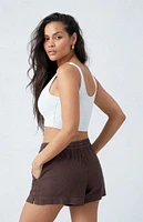 PacSun Linen Tie Front Shorts