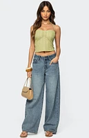 Edikted Galya Textured Halter Top