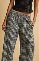 Beverly and Beck Black Flannel Boxer Pajama Pants