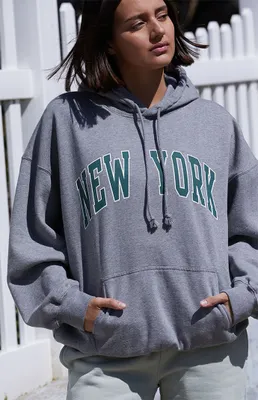 John Galt Light Gray New York Hoodie