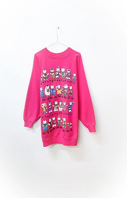 GOAT Vintage Cats & Fishes Sweatshirt