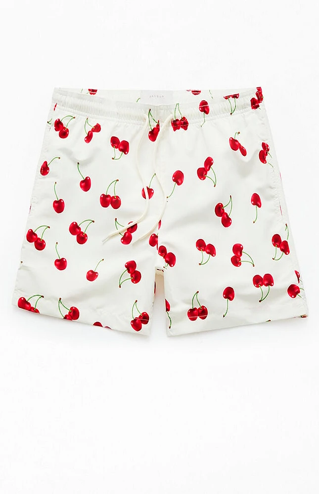 PacSun Cherry 4.5" Swim Trunks