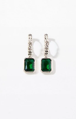 PacSun Emerald Hoop Earrings