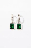 PacSun Emerald Hoop Earrings