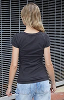 John Galt Black Short Sleeve T-Shirt
