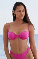 Pacsun Eco Pink Simone Shine Underwire Bralette Bikini Top