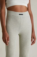 Fear of God Essentials Women's Heather Stone High Power Ribbed Knit Leggings