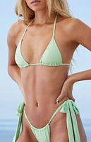 Selina Rae The Kelley Green Triangle Bikini Top