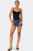 Edikted Raven Cupped Eyelet Bodysuit