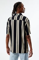 PacSun Black Striped Camp Shirt