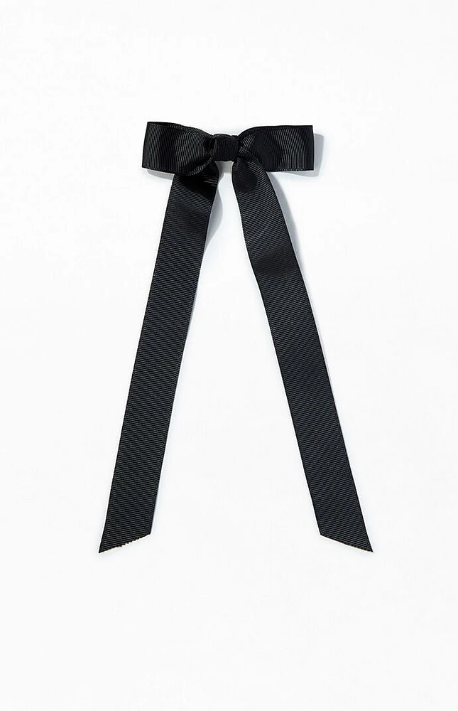 LA Hearts Ribbed Single Loop Bow Barrette