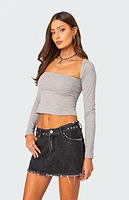 Edikted Urban Girl Wide Neck Top