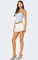 Edikted Double Pleated Mini Skort