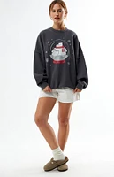 Coca Cola By PacSun Snow Globe Crew Neck Sweatshirt