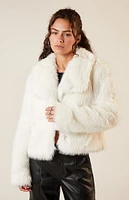 Glamorous Faux Fur Cropped Coat