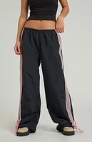 Pacsun Black Wide Leg Track Pants