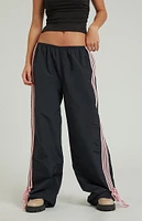 PacSun Black Wide Leg Track Pants