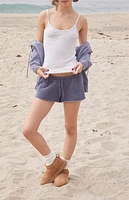 John Galt White & Blue Striped Bow Skylar Tank Top