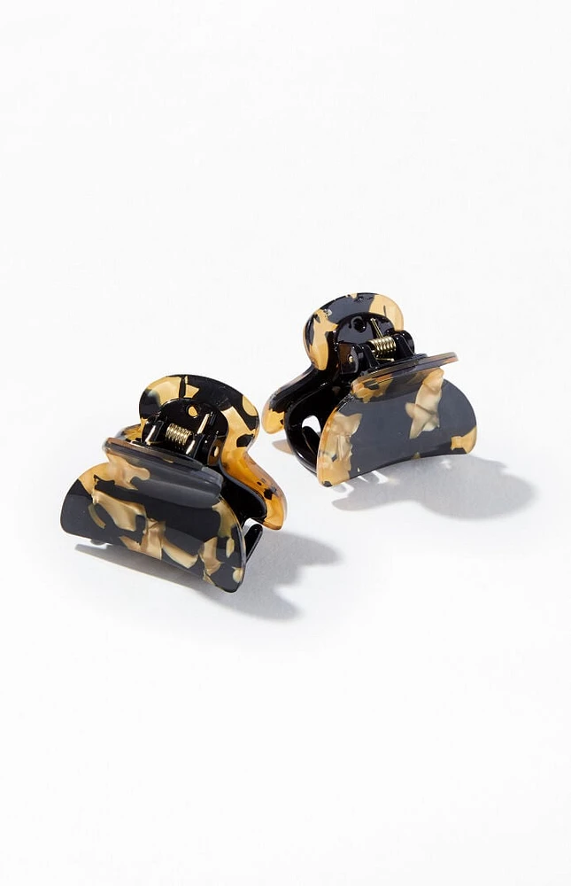 PacSun 2 Pack Mini Tortoiseshell Hair Claw Clips