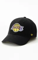 47 Brand Kids Black LA Lakers Velcro Back Hat