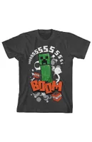 Kids Minecraft Creeper Character T-Shirt