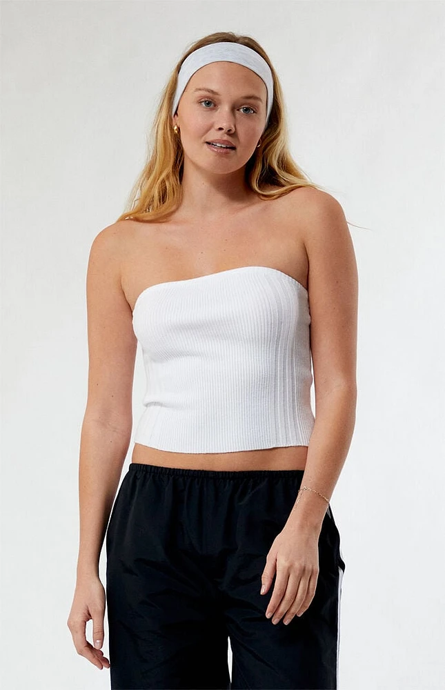 LA Hearts Longline Sweater Tube Top