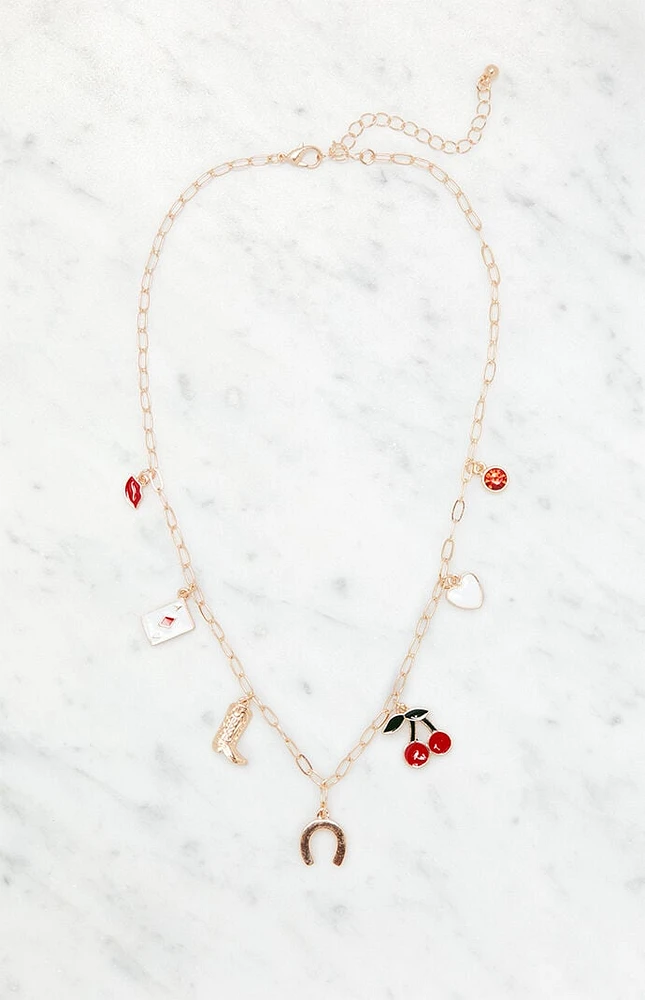 LA Hearts Western Charm Necklace