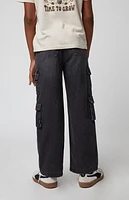 Pacsun Kids Black Baggy Cargo Jeans