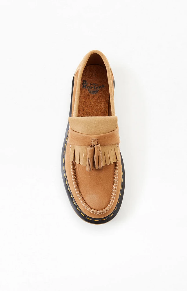 Adrian Tumbled Nubuck Leather Tassel Loafers