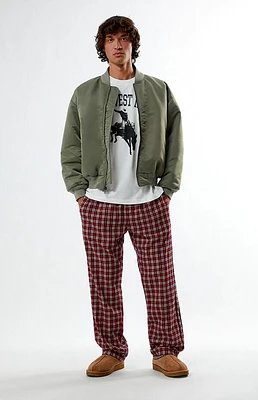 Pacsun Red Plaid Pajama Pants