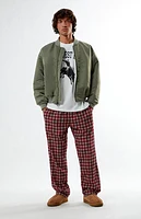 Pacsun Red Plaid Pajama Pants