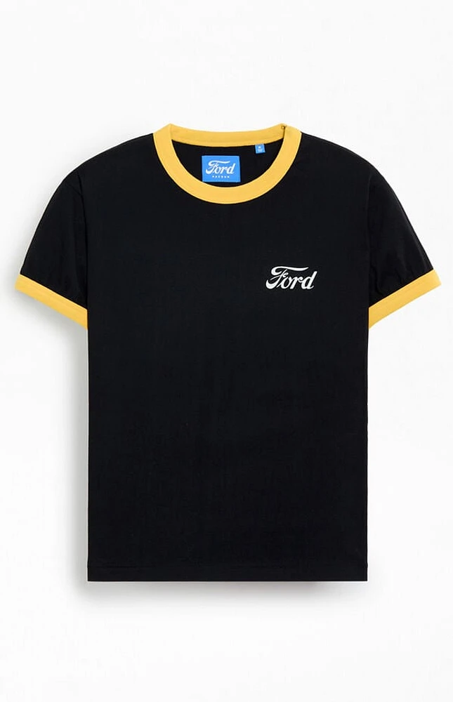 FORD Black Ringer T-Shirt