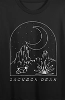 Jackson Dean Desert Night Scene Cropped T-Shirt
