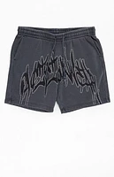 Pacsun Handstyles Studded Fleece Sweat Shorts