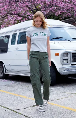 John Galt Green Kim Cargo Pants