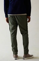 PacSun Performance Olive Slim Joggers