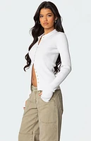 Edikted Mirielle Ribbed Knit Cardigan