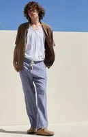 PacSun Blue Striped Linen Trousers