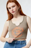Daisy Street Motorcycle Notched Tank Top