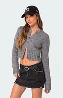 Edikted Jillian Double Zip Cardigan