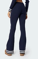 Edikted Pluto Ribbed Flared Pants