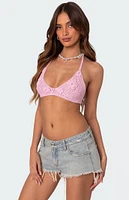 Edikted Missy Crochet Bra Halter Top