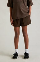 Kids Fear of God Essentials Wood Nylon Running Shorts