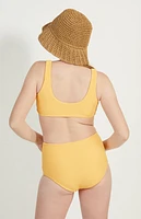 Pacsun Kids Orange Scrunched Bikini Swimsuit Set